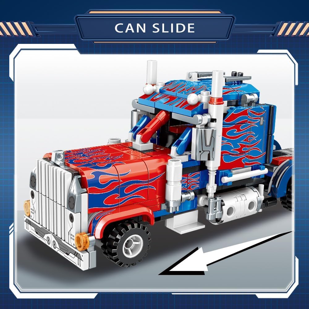 Galaxy Hi-Tech 2 in 1 Transforming Robot Architect Brick Toys 533+ Pieces Building Block - Super Hero Theme Blocks and Bricks - Robot, car Educational Engineering Construction Learning Toy for Kids — Amazon image 6