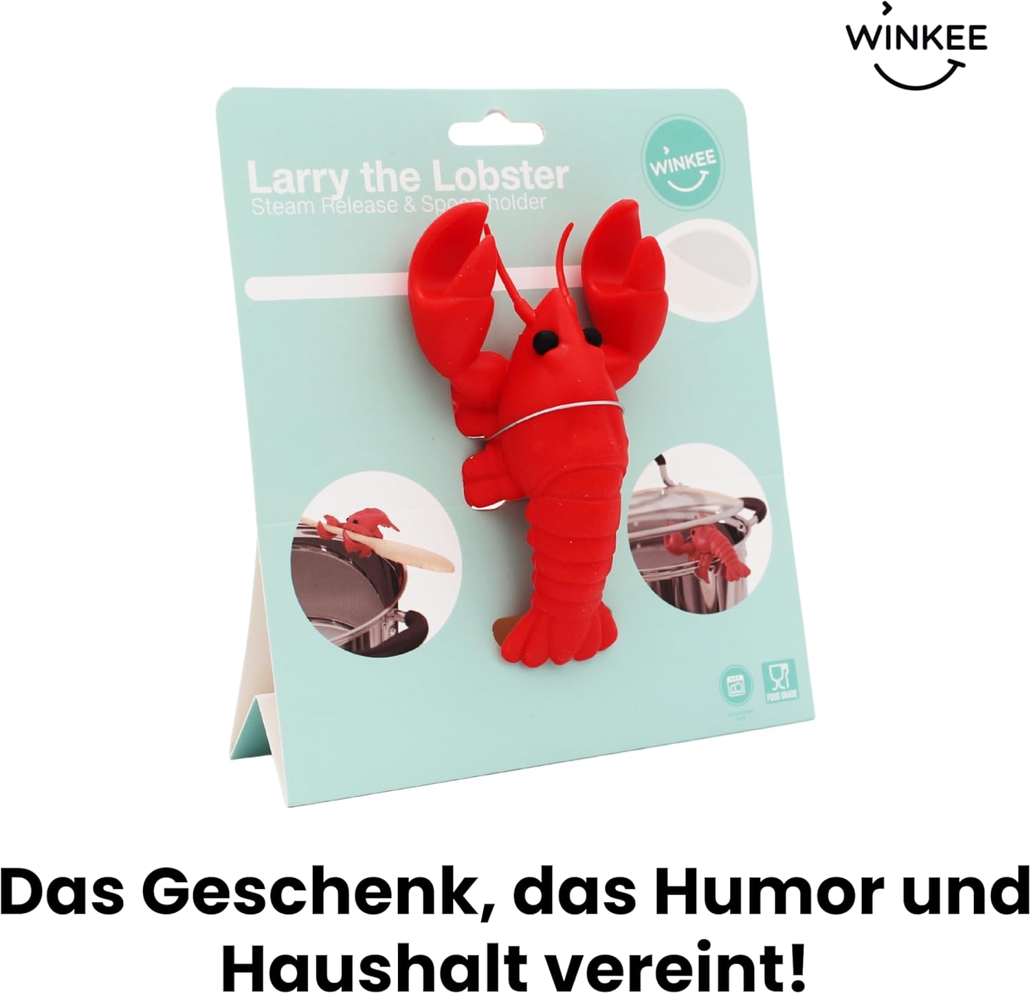 Winkee - Lobster Pot Guard & Cooking Spoon Holder for Kitchen Counter I Spoon Rest Made of Silicone I Spoon Holder & Pot Lid Holder I Must Have for Your Kitchen