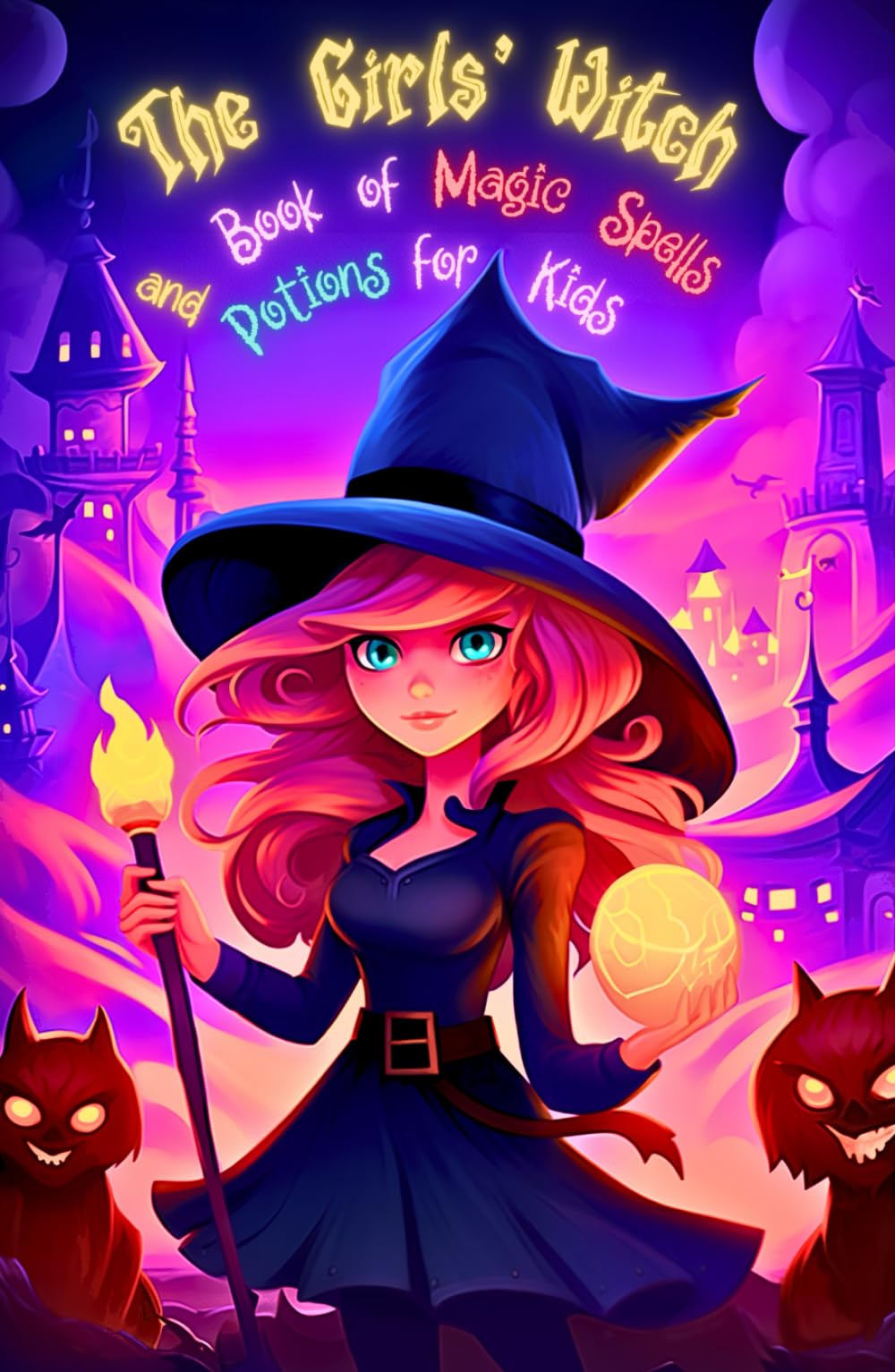 The Girls' Witch Book of Magic Spells and Potions for Kids: My First Guide to Witchcraft | Beginner's Grimoire with Little Brews, Giggles, Charms, and ... Adventure Spellbook (Spell book for kids)