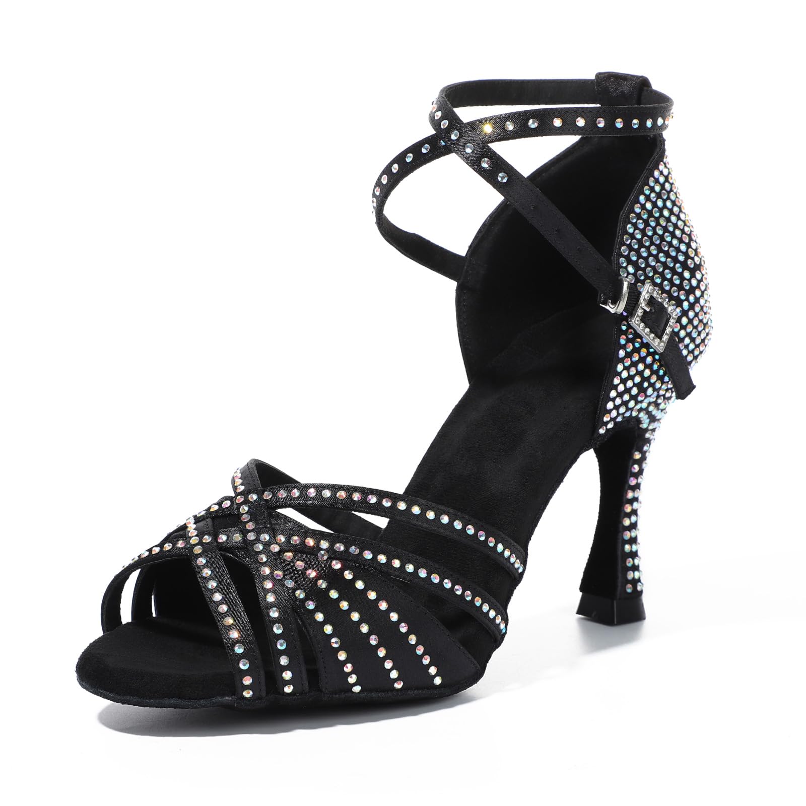 Damskie buty do tańca z odkrytymi palcami Latino Salsa Dance Crossing buty do tańca