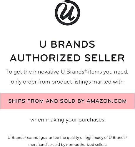 Miniatura 4 de U Brands Vaso de metal, accesorio de escritorio, colección Vena, dorado