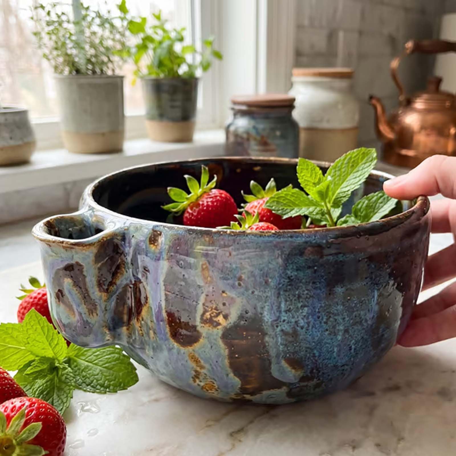 Amazon.com | Self Rinsing Berry Bowl, The Original Artisan
