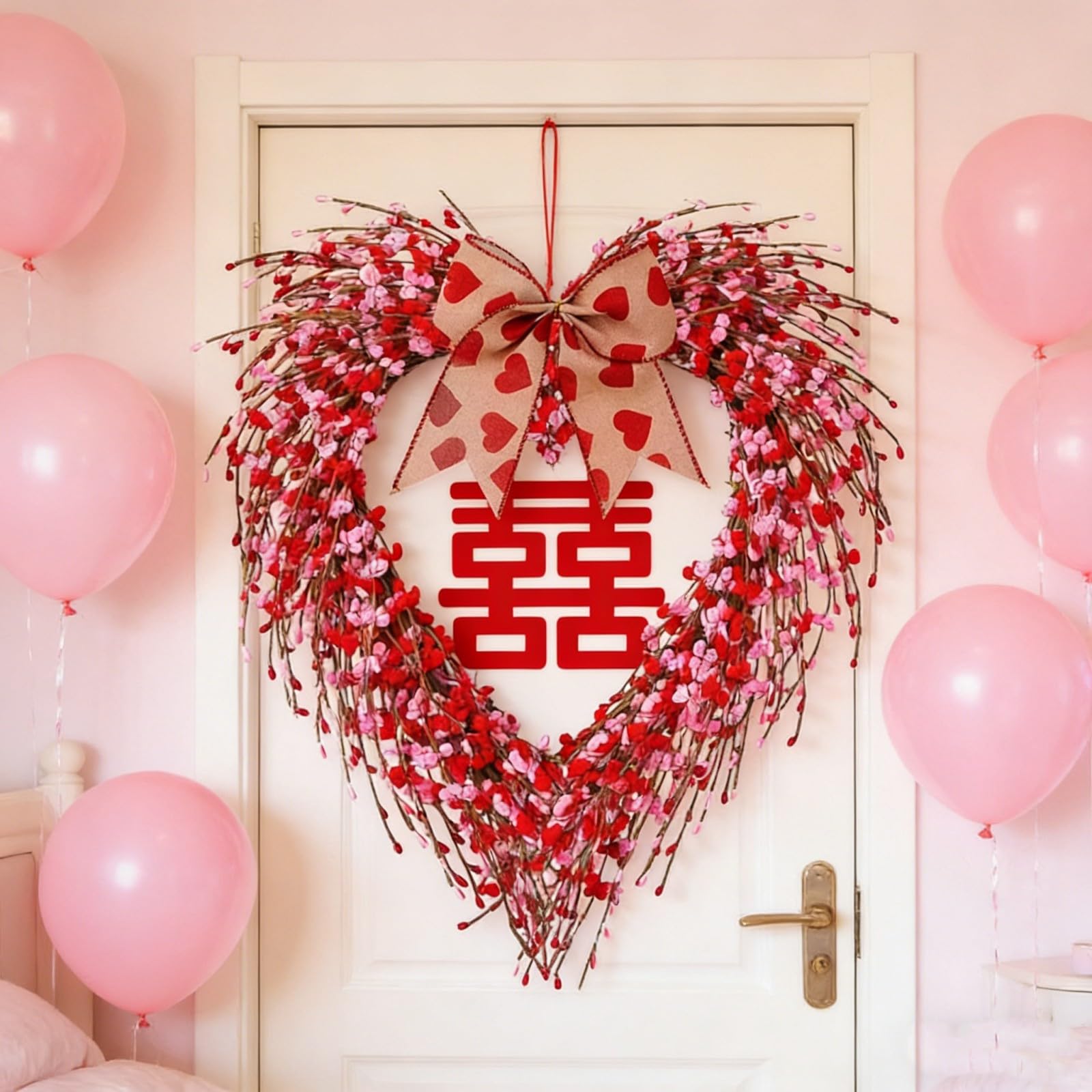 Valentine ' s Days Floral Wreath Ornament Valentine ' s Days Floral Wreath Ornament