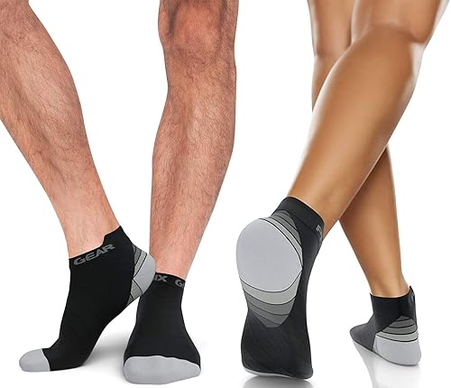 Miniatura 7 de Physix Gear - Calcetines deportivos de compresión para hombre y mujer, mejor para fascitis plantar y resistencia