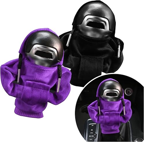 2 fundas para pomos de palanca de cambios, suave y cómoda, con capucha, funda universal para palanca de cambios, accesorios de decoración de