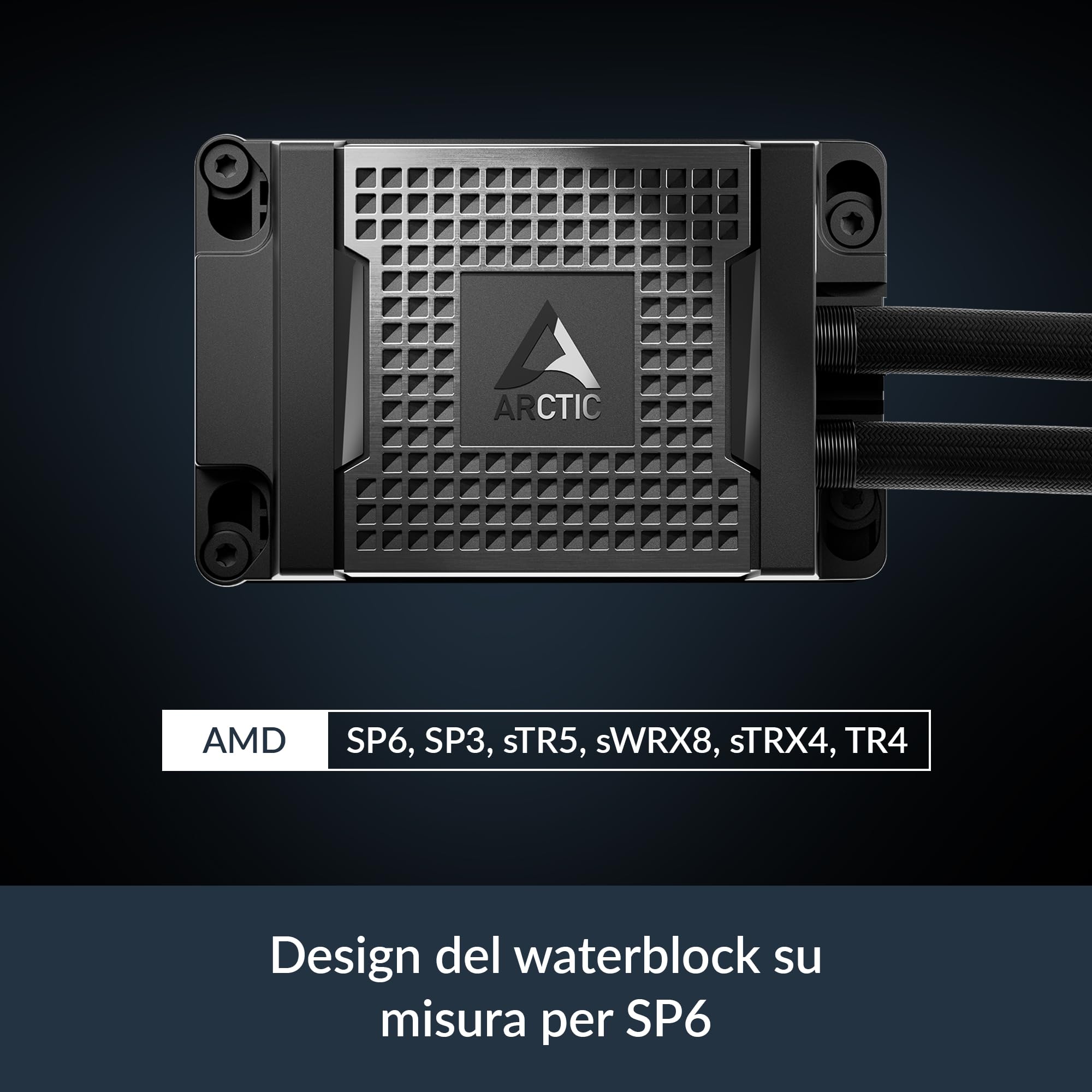 ARCTIC Liquid Freezer WS360-SP6 - Raffreddatore All-In-One per workstation, compatibile con AMD SP6/sTR5, 3x P12 Pro CO, ventola PWM alta pressione, doppio cuscinetto, montaggio fisso