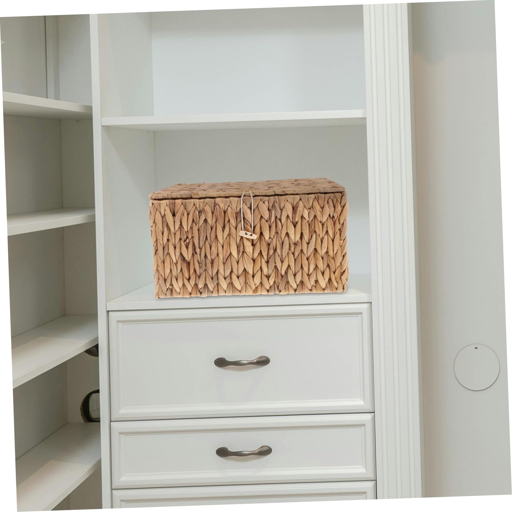 Scatola Rettangolare con Coperchio Portaoggetti in Paglia | Scaffali e Casa, Design Decorativo, Struttura Resistente e Uso Multifunzione