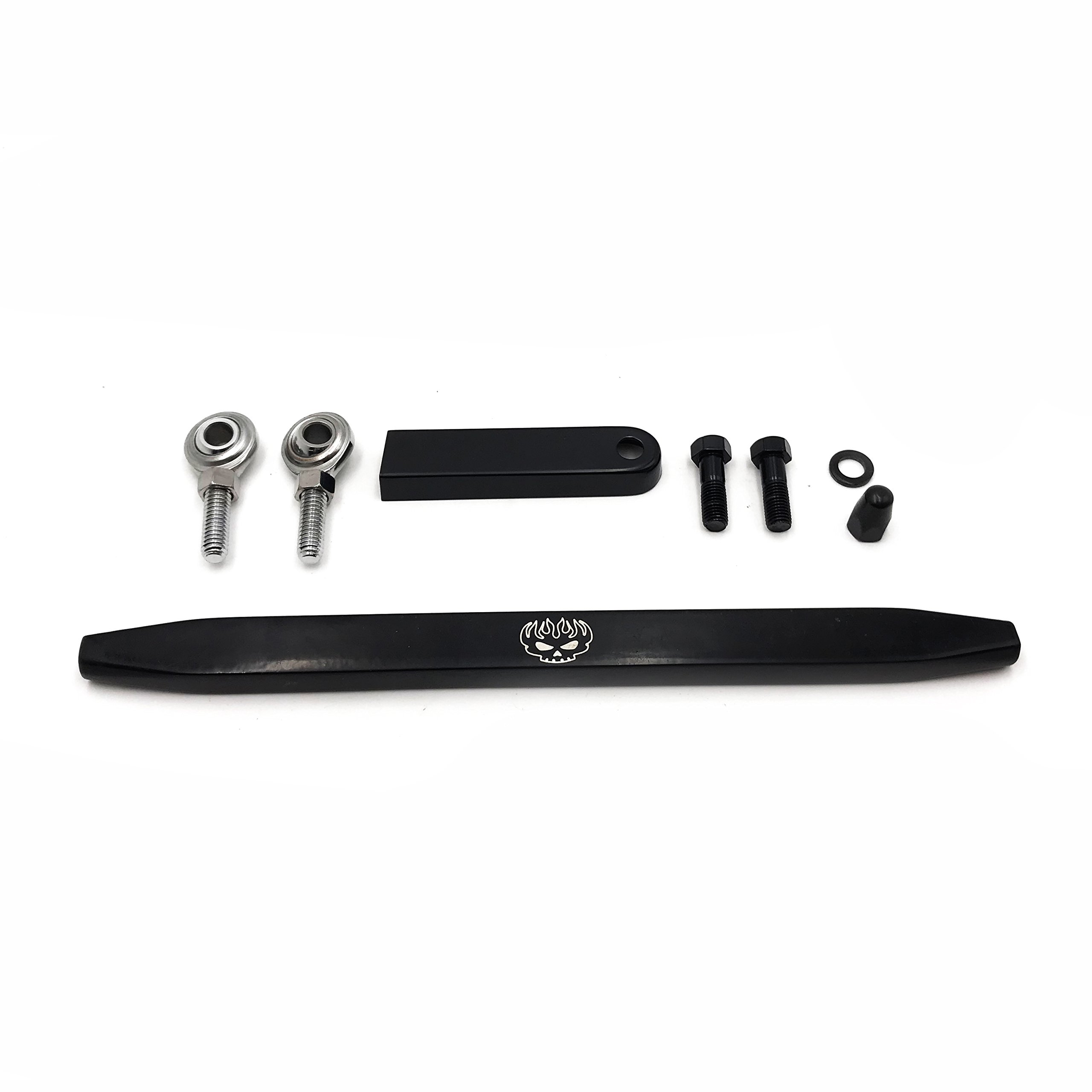 Amazon.com: XKMT-Black Flame Skull Engraved Shift Linkage
