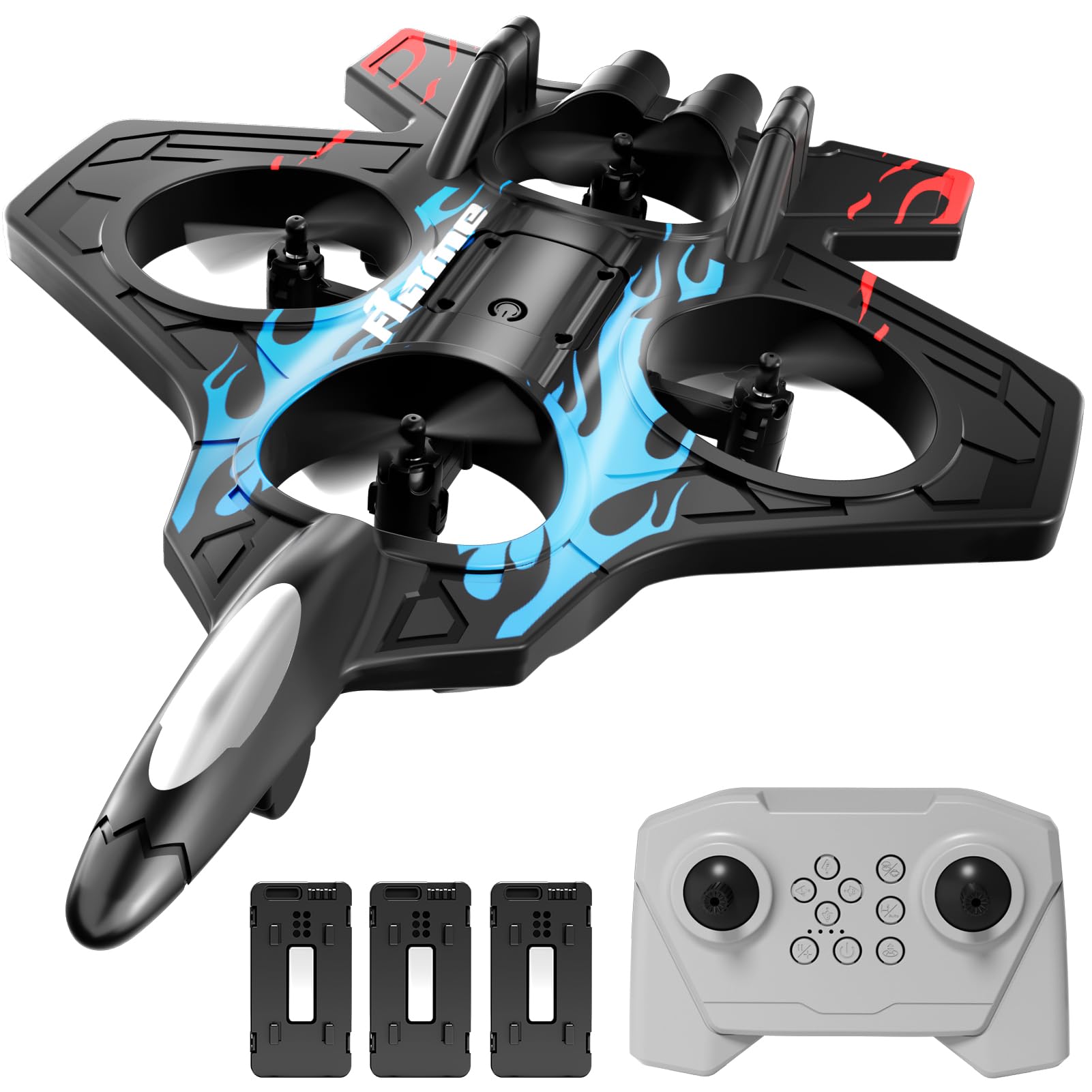 4DRC Foam RC Planes Remote Control Airplanes for Kids Adults, 3 Batteries, RC Airplane Fi…