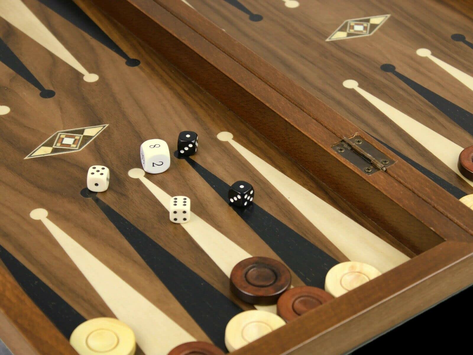 Helena Backgammon Set Woodland 20"