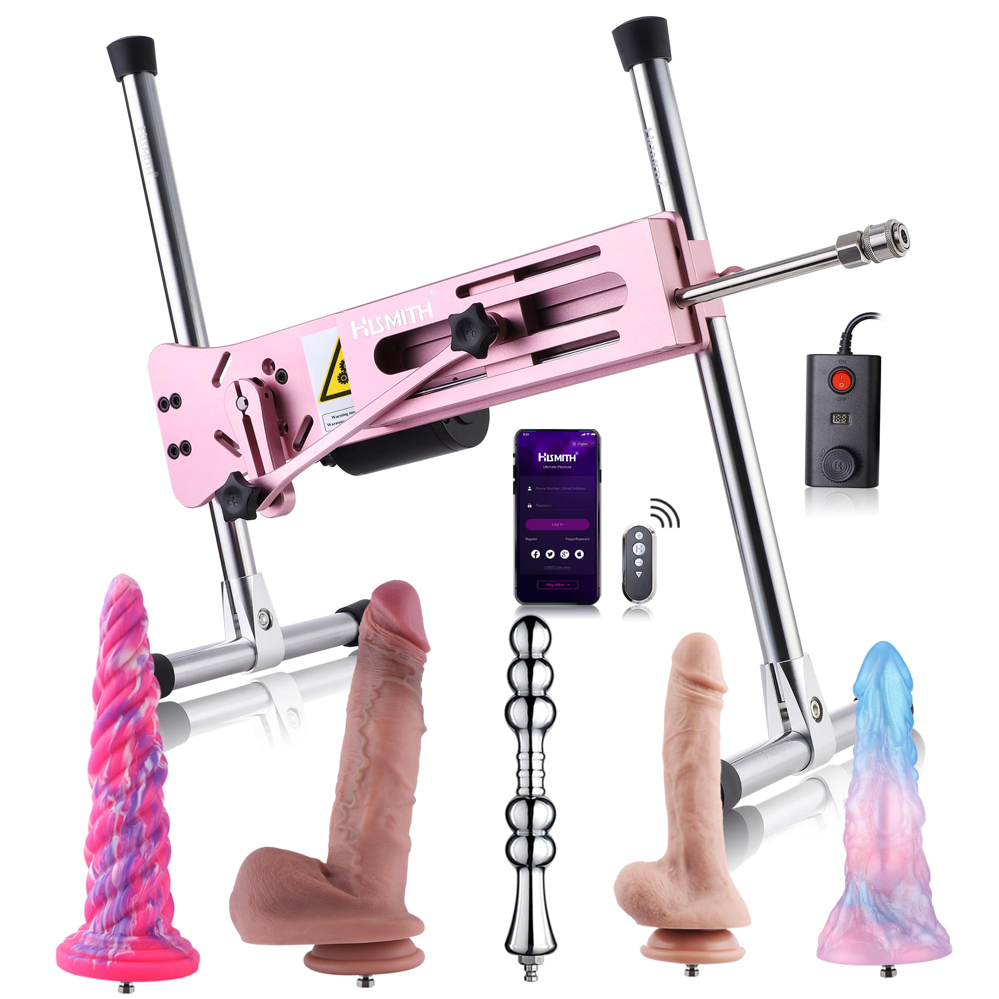 Hismith 100W Premium Sex Machine APP Controlled Sex Machine with KlicLok System Love Machine Gift Packaging for Anniversaries