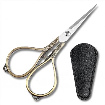 Small Embroidery Scissors with Cover, Crochet Fabric Scissors