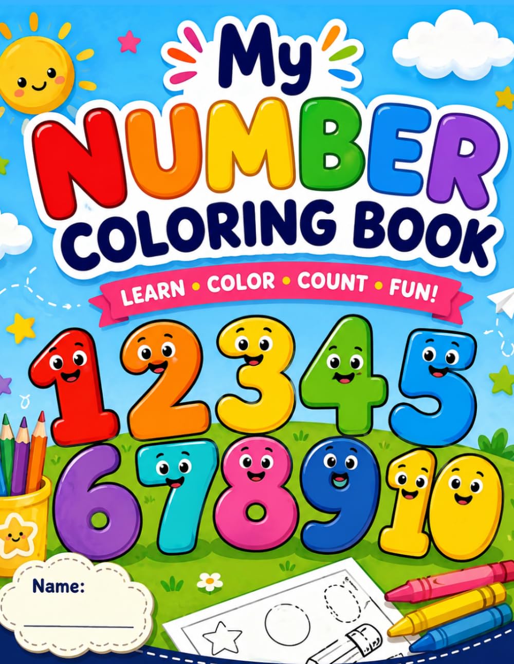 My Number Coloring Book Ages 2–5