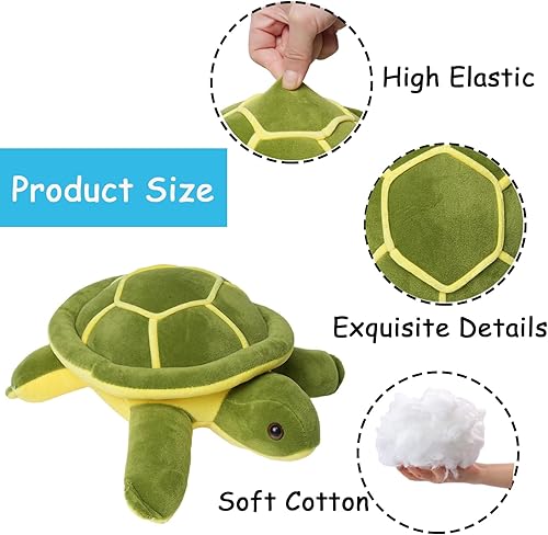 Miniatura 2 de Lindos juguetes de peluche de tortuga marina de 9.8 pulgadas, animales de peluche de tortugas, juguetes de peluche de tortugas, regalos de