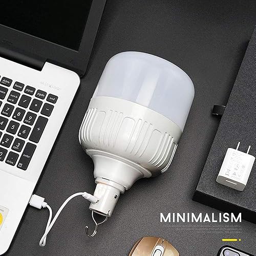 Miniatura 7 de Bombilla LED de noche recargable impermeable de 30 W, 5500 lm, luces de emergencia regulables, luz colgante para barbacoa al aire libre, luces