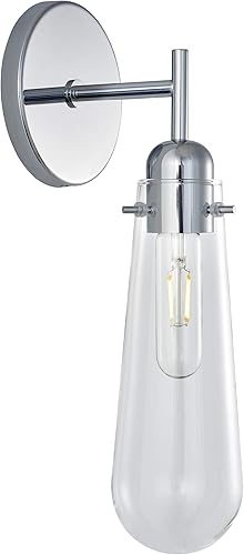 Miniatura 6 de Linea di Liara Brixia - Lámpara de pared moderna de níquel cepillado para baño, aplique de pared para pasillo, lámpara de pared para interiores,