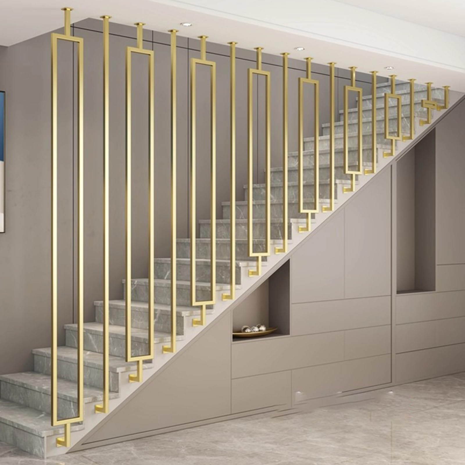 Balustres d'escalier en fer forgé pour sécuriser la maison et le bureau