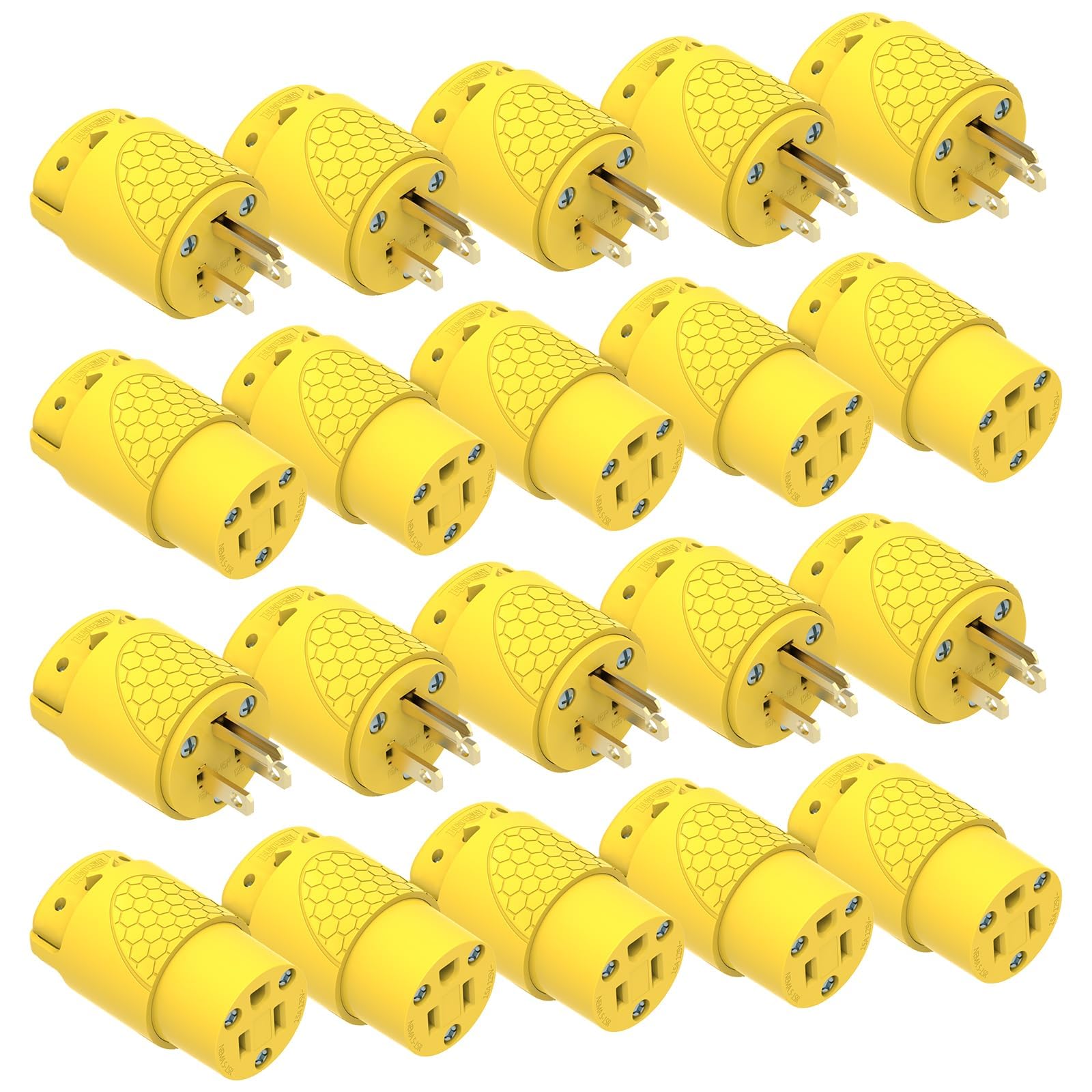 ThunderWay Extension Cord Replacement Ends - 10 Pack -1