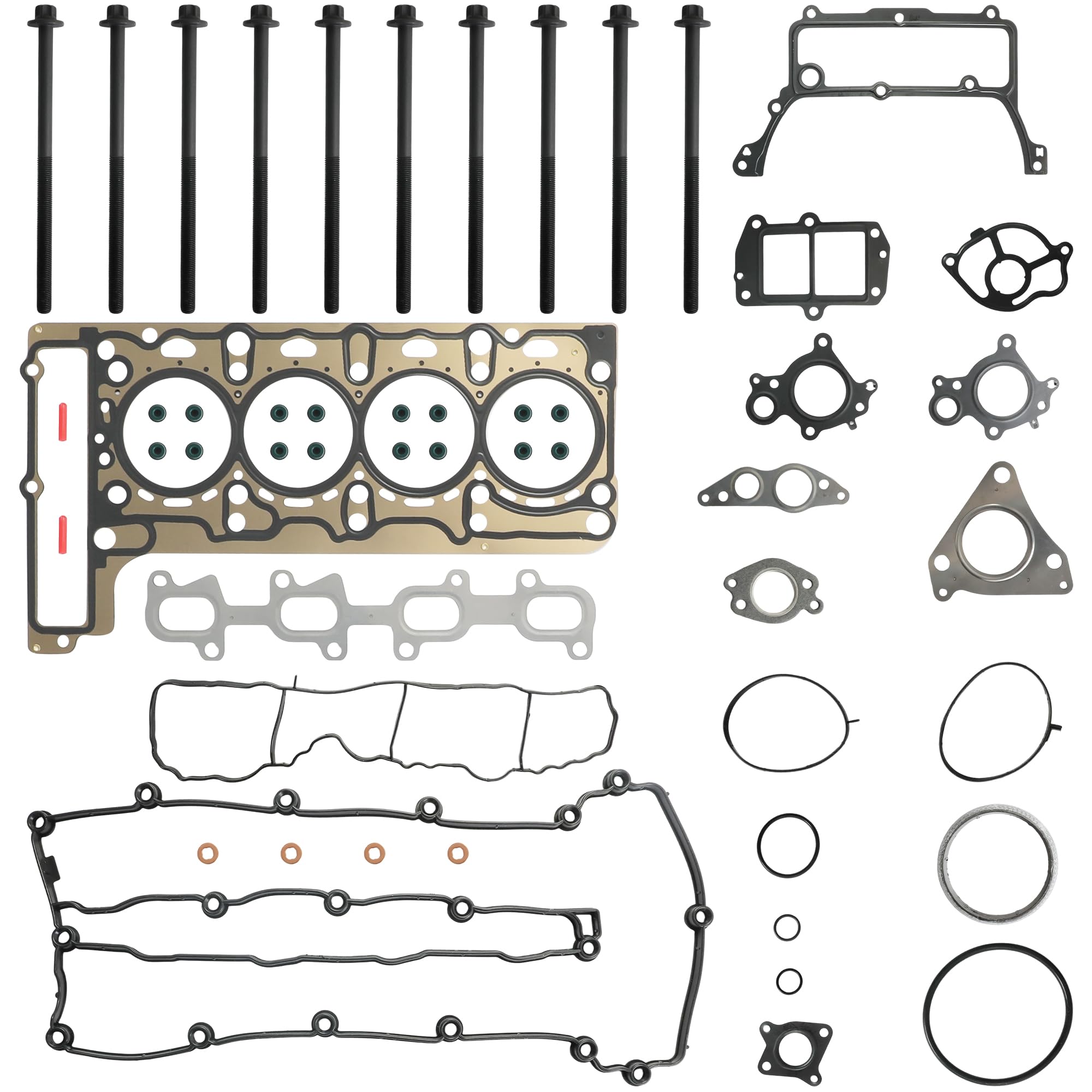 2.2 Full Head Gasket Set w/Head Bolts Fit for Mercedes E250 2014-2022