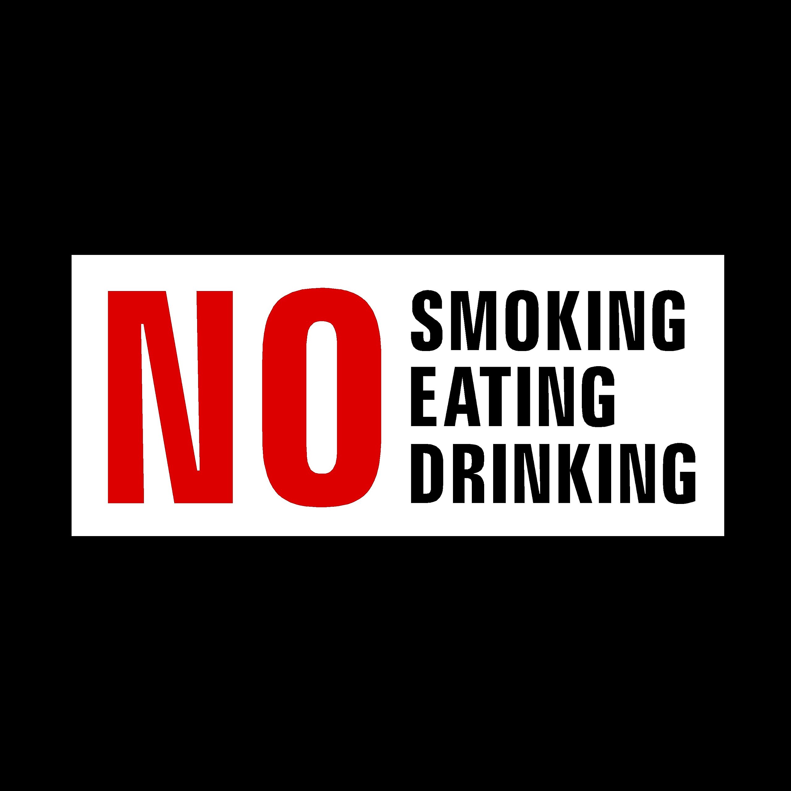 Ussp&S No Smoking Eating Drinking Taxi Self Adhesive Sticker - Different Pack