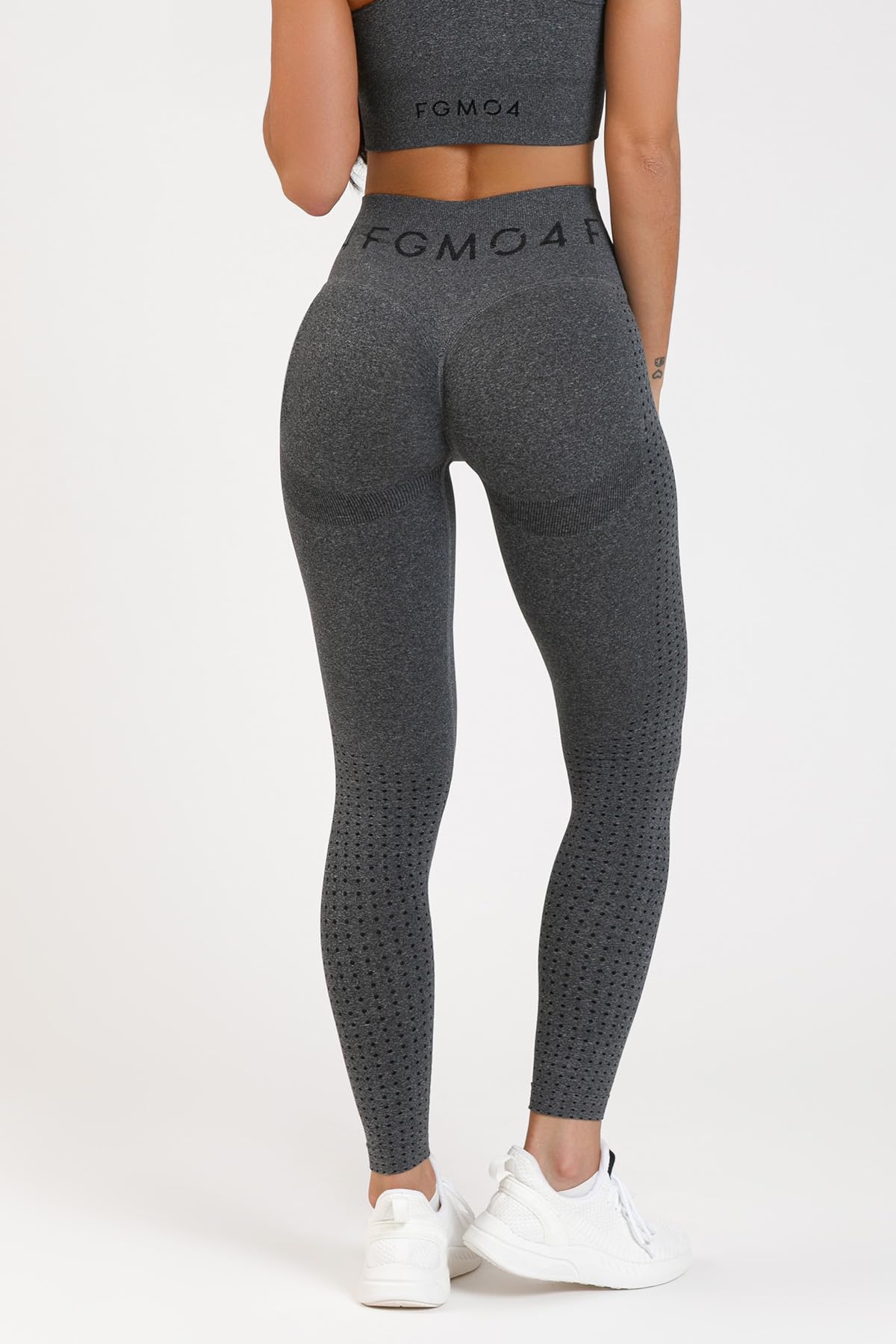 FGM04 Leggings Push Up Donna Eldorado 2.0 | Fascione 12 cm, arriccio posteriore, EcoFIR® mélange, linea seamless, F.I.R. e copertura opaca.