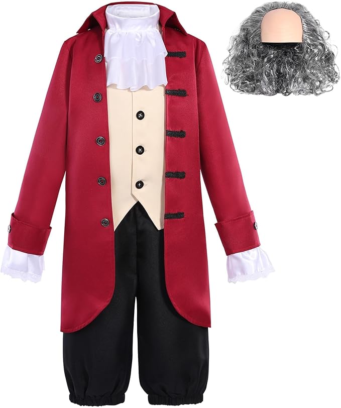 Disfraz Benjamin Franklin para Niños Gorkonpy miniatura 2