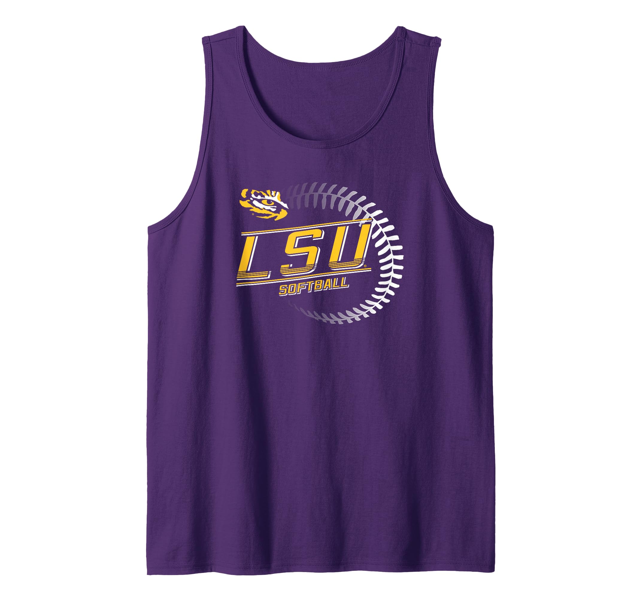 LSU Tigers Softball Homerun Purple Officially Licensed Tank Top