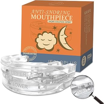 Snoring Stopper Adjustable Anti-Snoring Splint Washable & Reusable Bite Splint Against Snoring for Quiet and Restful Sleep