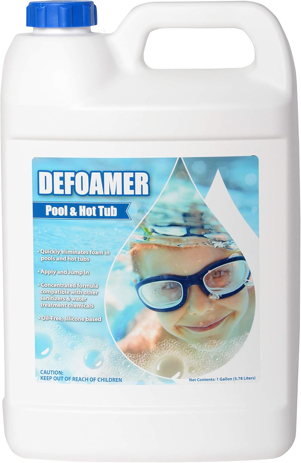 Bluewater Chemgroup Pool Hot Tub Defoamer, 1 Gallon, Quickly E