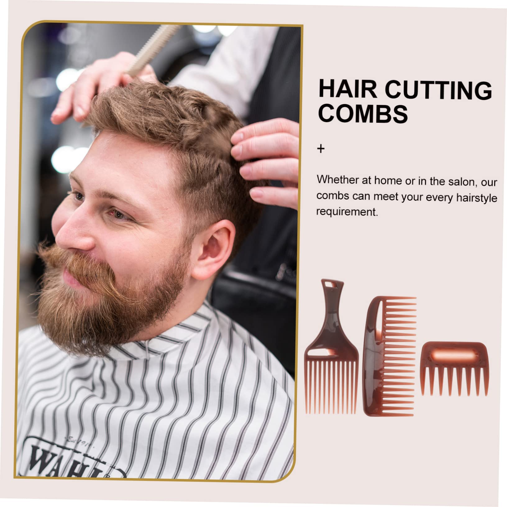 FOMIYES 12stücke Teiliges Breiter Zahnkamm Für Friseure Anti-statik Haarkamm Für Einfaches Entwirren Ergonomischer Kamm Für Männer Und Frauen Für Haarschnitt Und Styling
