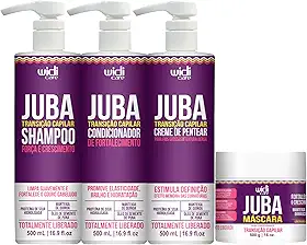 Kit Widi Juba Transição Capilar Shampoo, Condicionador, Creme Denso e Máscara