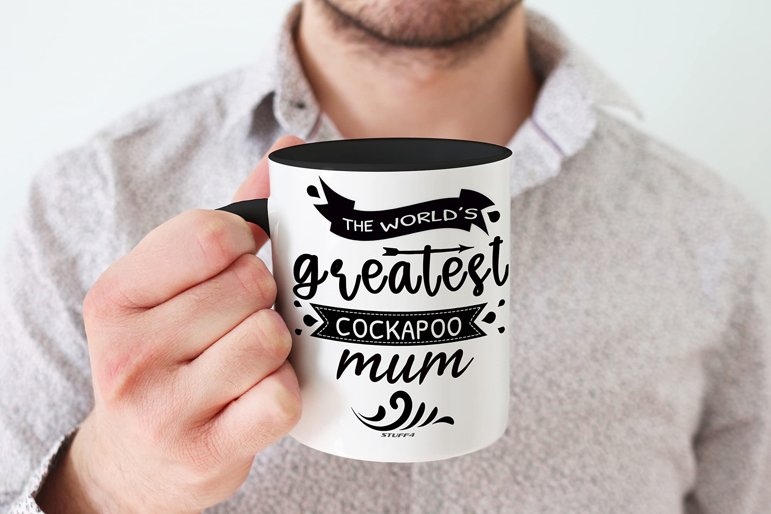 Stuff4 The World's Greatest Cockapoo Mum, Cockapoo Gifts for Lovers Dog Mum Mug - Image 4