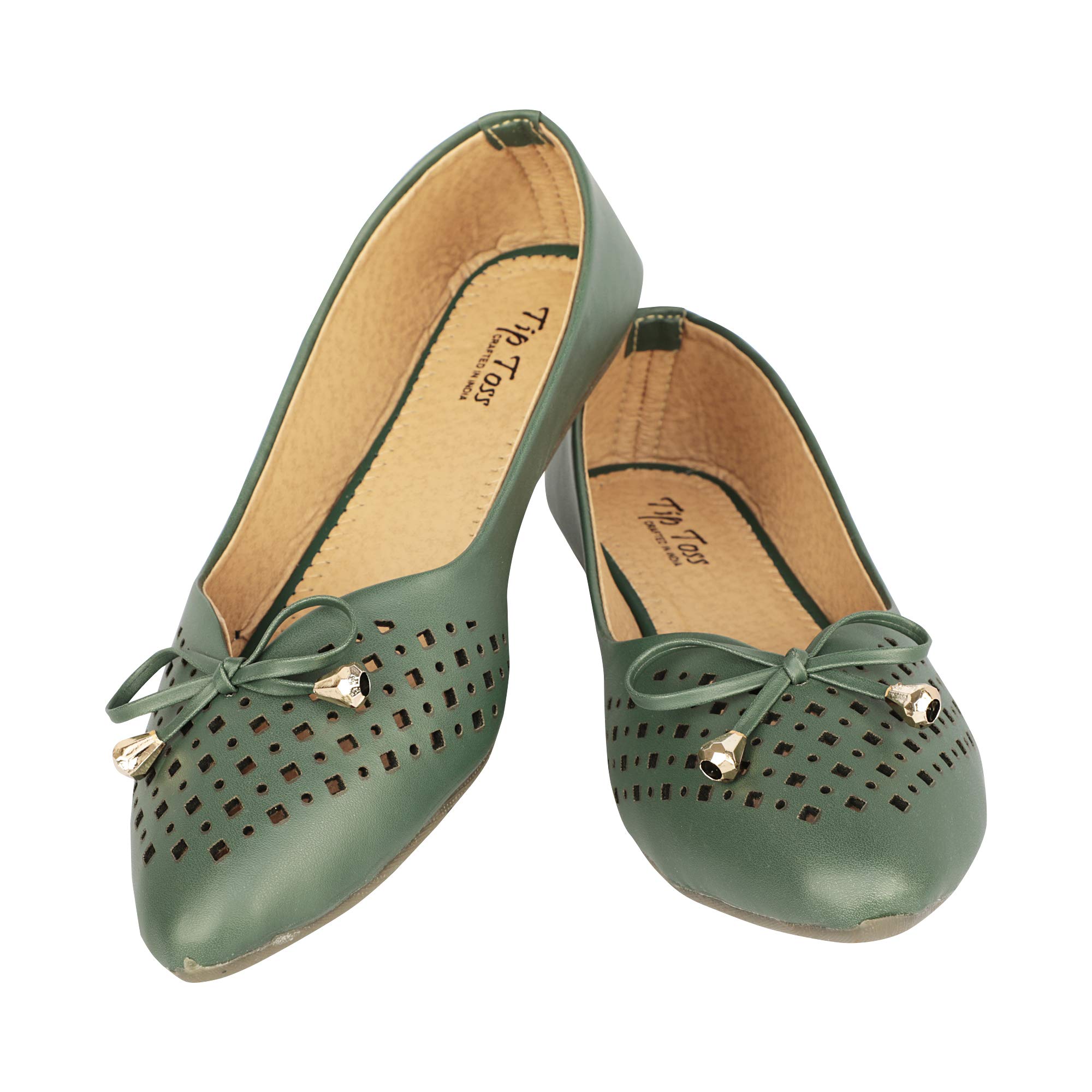 TipToss Womens Stylish Comfortable Bellies Closed-Toe Slip On (Green) 7 UK, 40 EU (B08NHRV17S) Amazon Price History, Amazon Price Tracker
