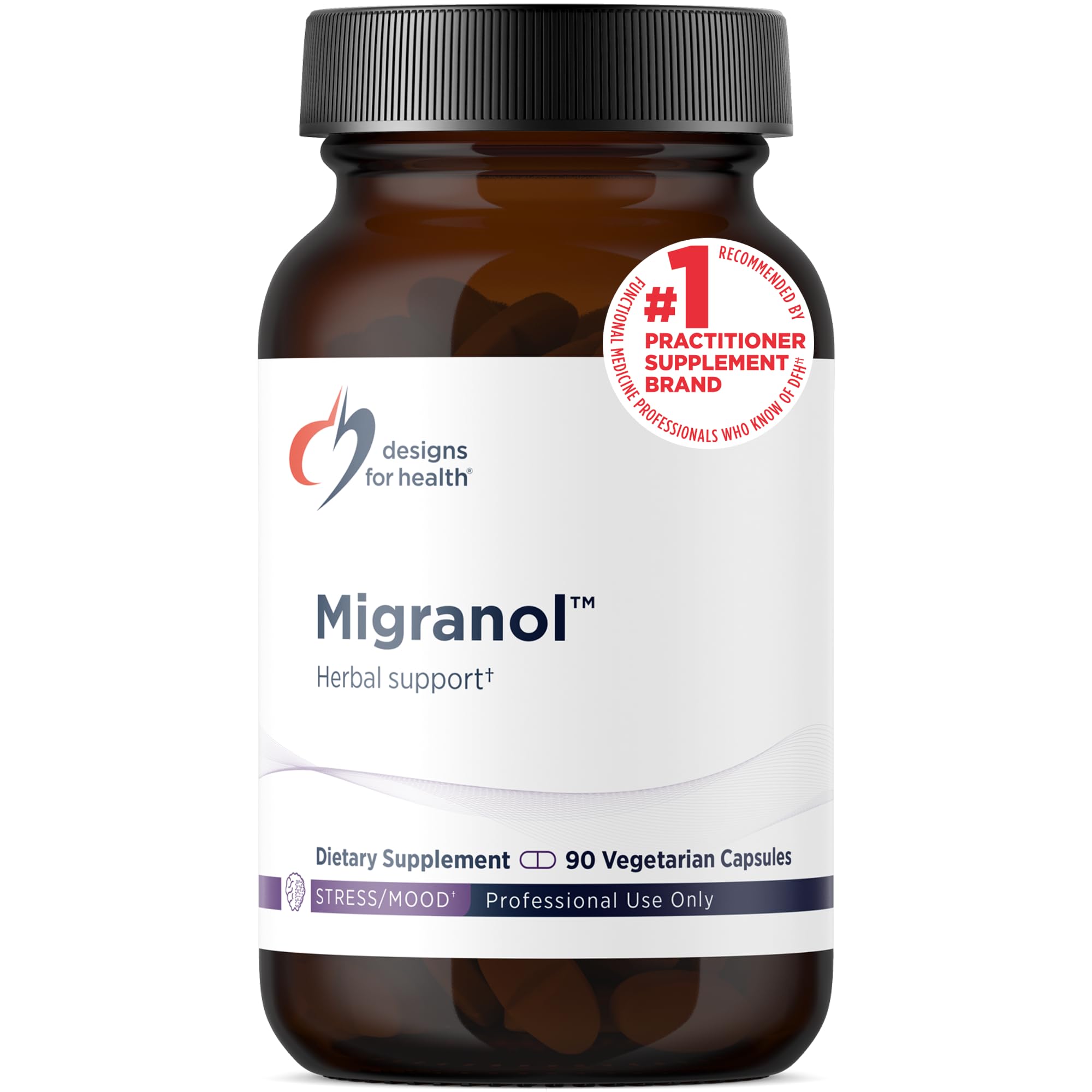 Migranol - Feverfew Supplement with Magnesium Malate, Curcumin (Turmeric) Extract, Rosemary + B2 Riboflavin - Non-GMO + Gluten Free (90 Capsules)