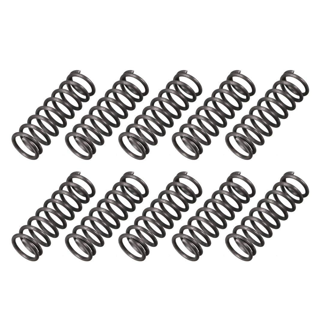 Ressort de compression en acier noir 10mm OD aux finitions rigoureuses pour haute pression