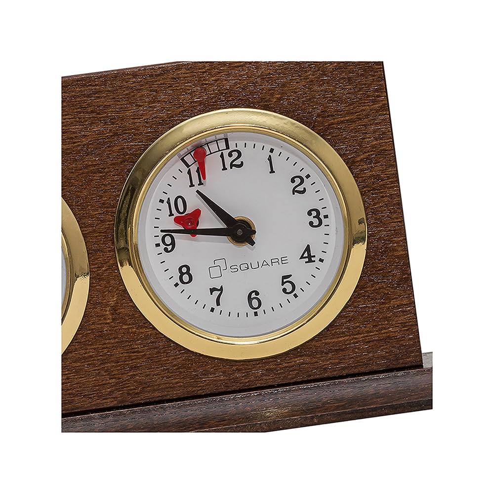 Square - Schachuhr aus Holz - Pro Exclusive 2 BR - Mechanische Schach Uhr