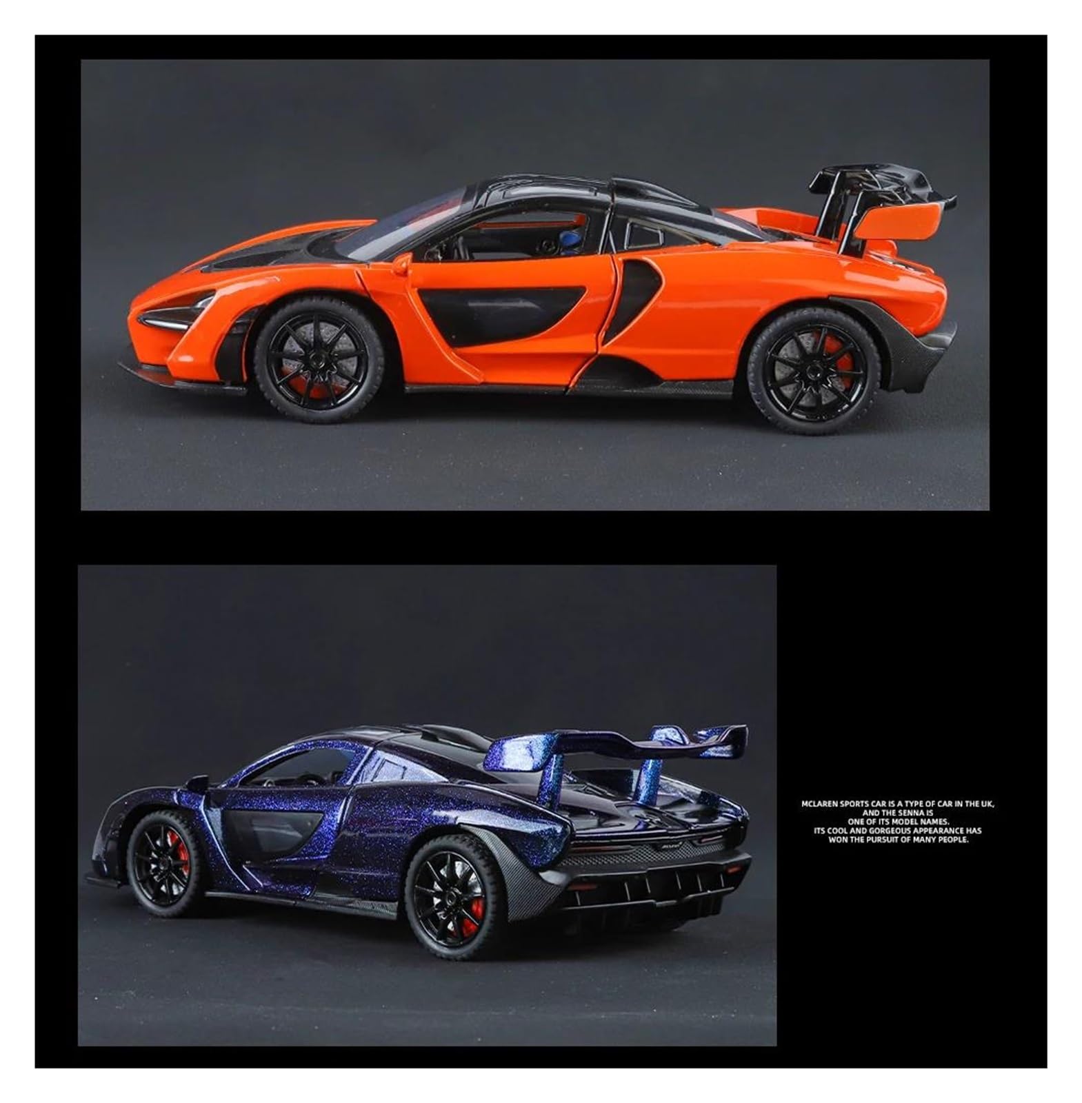 Amazon | ダイキャストカー 1:24 に適合 マクラーレン セナ ミニ