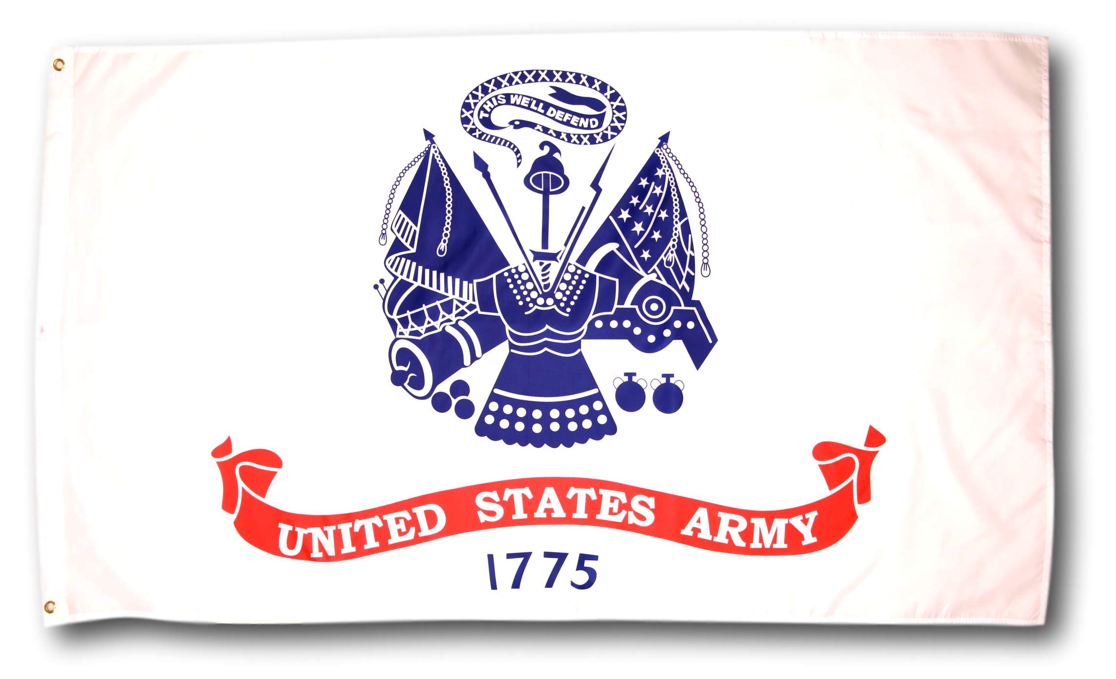 Army Flag 3x5 with Two Brass Grommets 100% Polyester Fabric and Double Stitched Edges 3x5 Army Flag US Army Flag 3x5 Military Flag Army Flags 3x5 3x5 Flag of the US Army