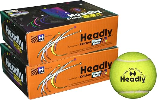 Silver's Headly Light Cricket Tennis Ball, Pack of 12,Yellow