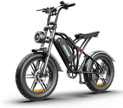 DEEPOWER S20 Electric Bike for Adults, 1500W Peak Motor, Up to 32MPH, 48V 25AH Removable Battery, 20 Fat Tire Ebike, Long Range All-Terrain Electric Dirt Bike