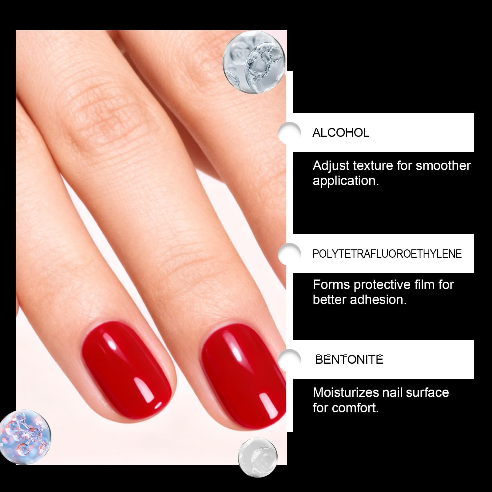 Esmalte en Gel en Pluma UV/LED 6 Colores, 6 Combinaciones, Sin Hema, para Manicura Casera y Profesional (A)