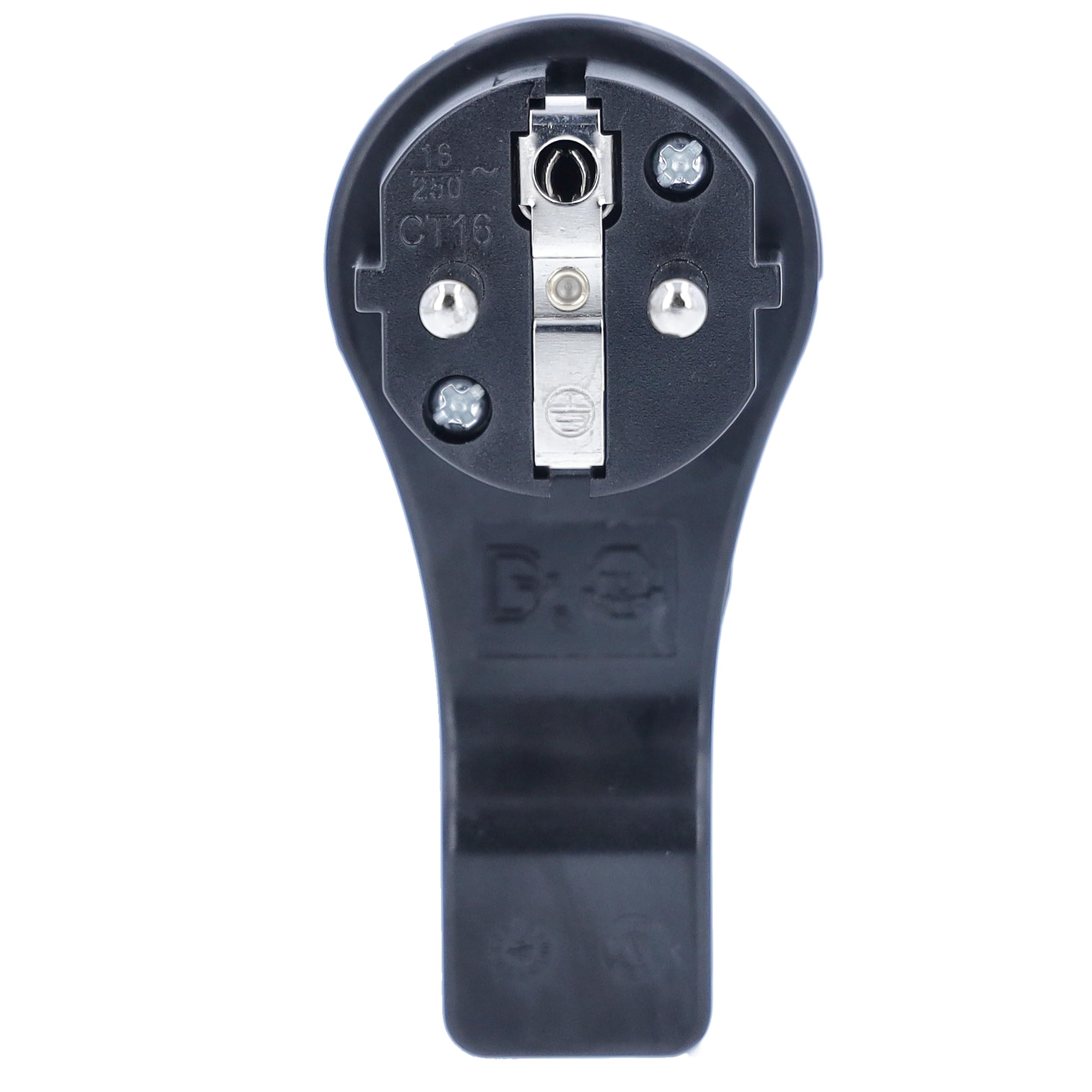 as - Schwabe as 45039 as-Schwabe45039Schutzkontakt-Flachstecker, schwarz, 230 V