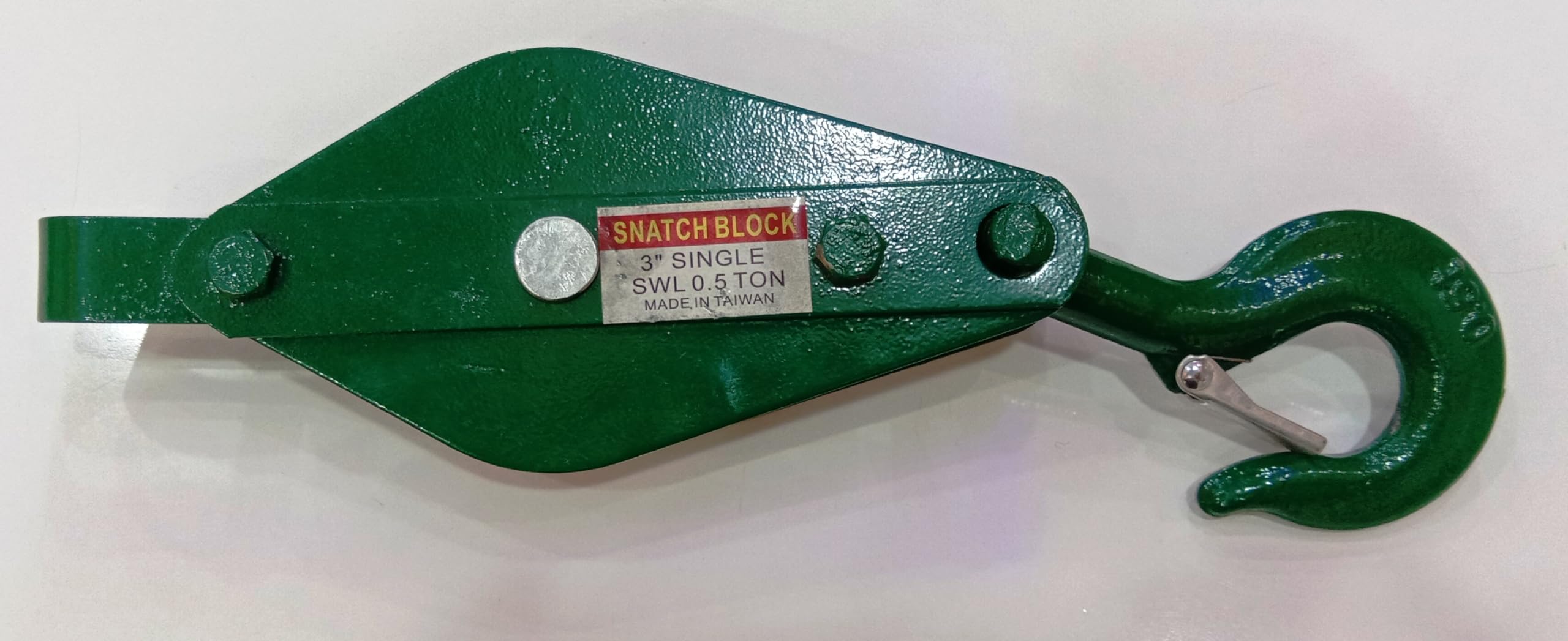 HBM SNATCH BLOCK 3" SINGLE SWIVEL 0.5 TON HEAVY DUTY