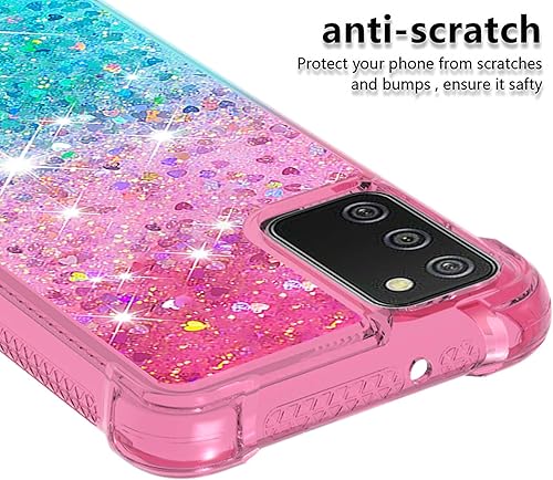 Miniatura 3 de Funda para Samsung Galaxy A03S con protector de pantalla de vidrio para mujeres y niñas, funda protectora de TPU suave a prueba de golpes para