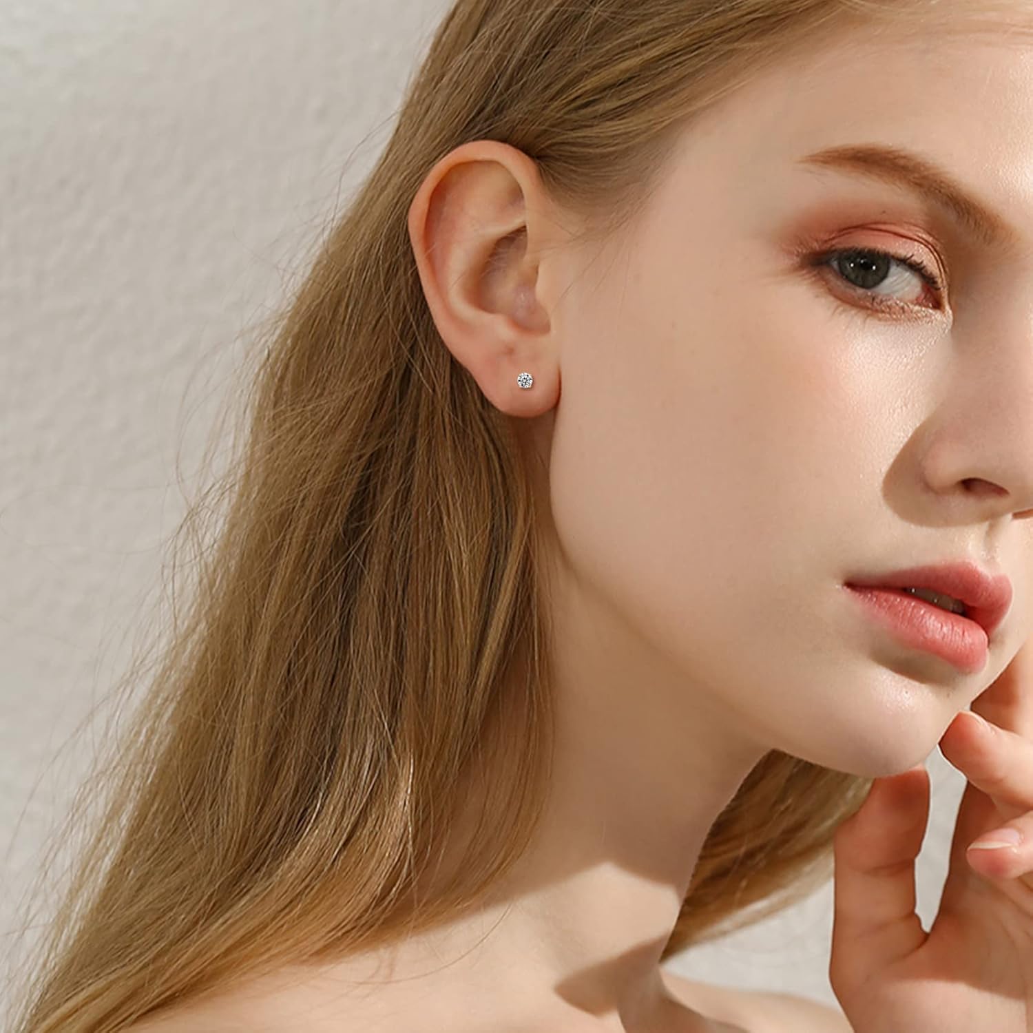 EPIRORA Sterling Silver Stud Earrings for Women- 3 Pairs of 2mm Tiny Ball Stud Earrings Round CZ Cubic Zirconia Earrings Pearl Earrings Set Cartilage Small Tragus Earrings Nose Lip Rings - Image 3