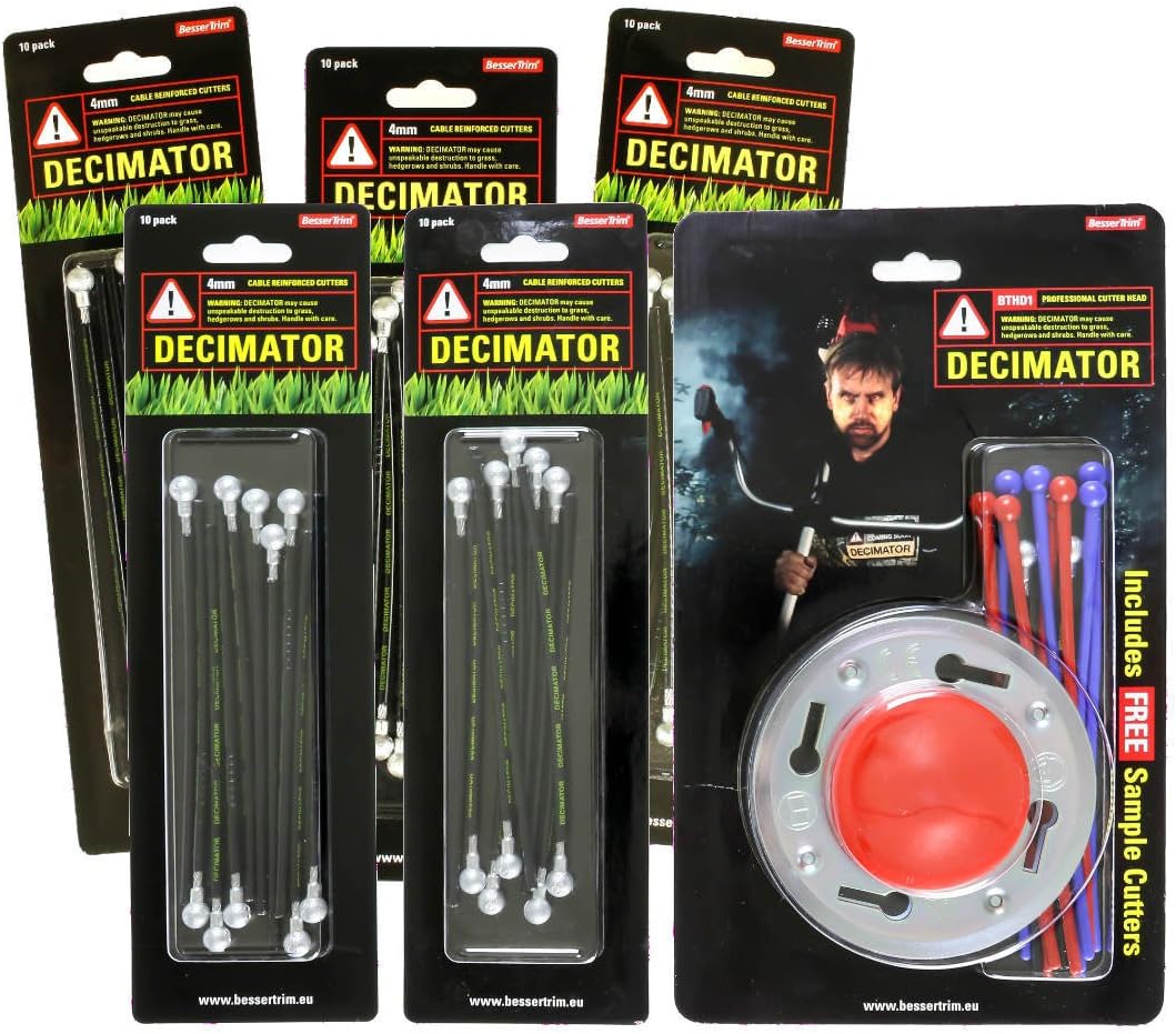 AMZ3 SPECIAL OFFER for the heavy user: 5 x 10 packs of our DECIMATOR cutters (BT40D) Professional' Head (BTHD1).