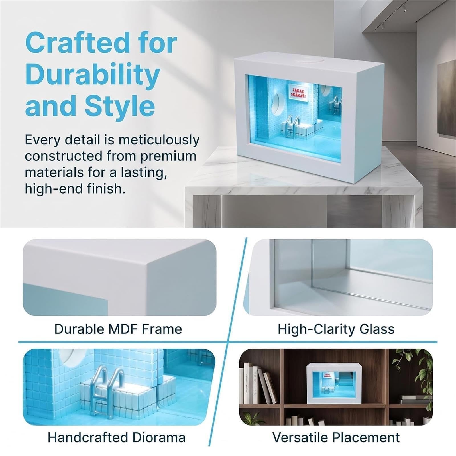 Luce Notturna A LED Con Cornice A Specchio Infinity, Specchio Infinity