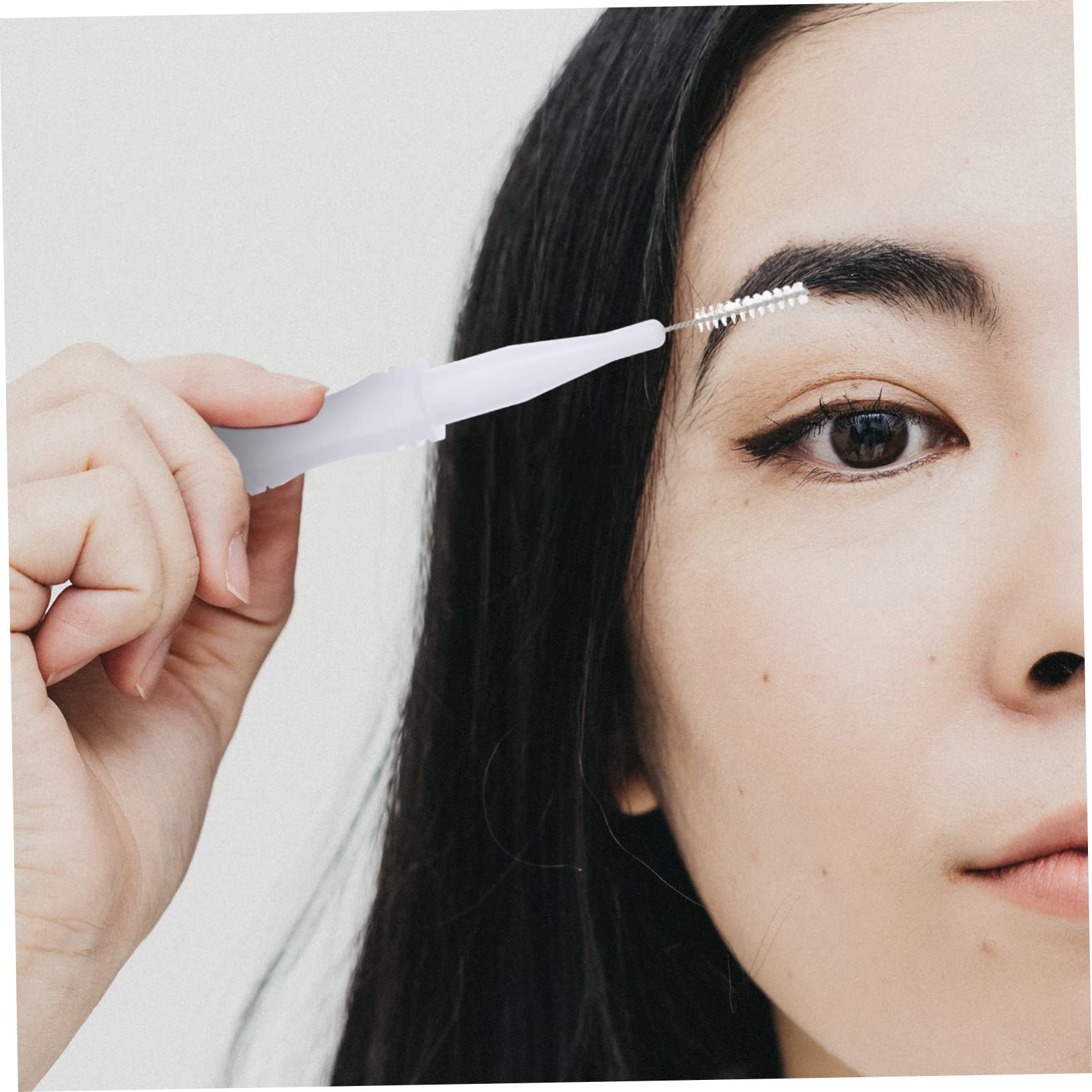 HONMEET Brow Lamination Set 60pcs Micro Eyebrow Brush with Tool Caps Perfect for Lamination Portable Durable