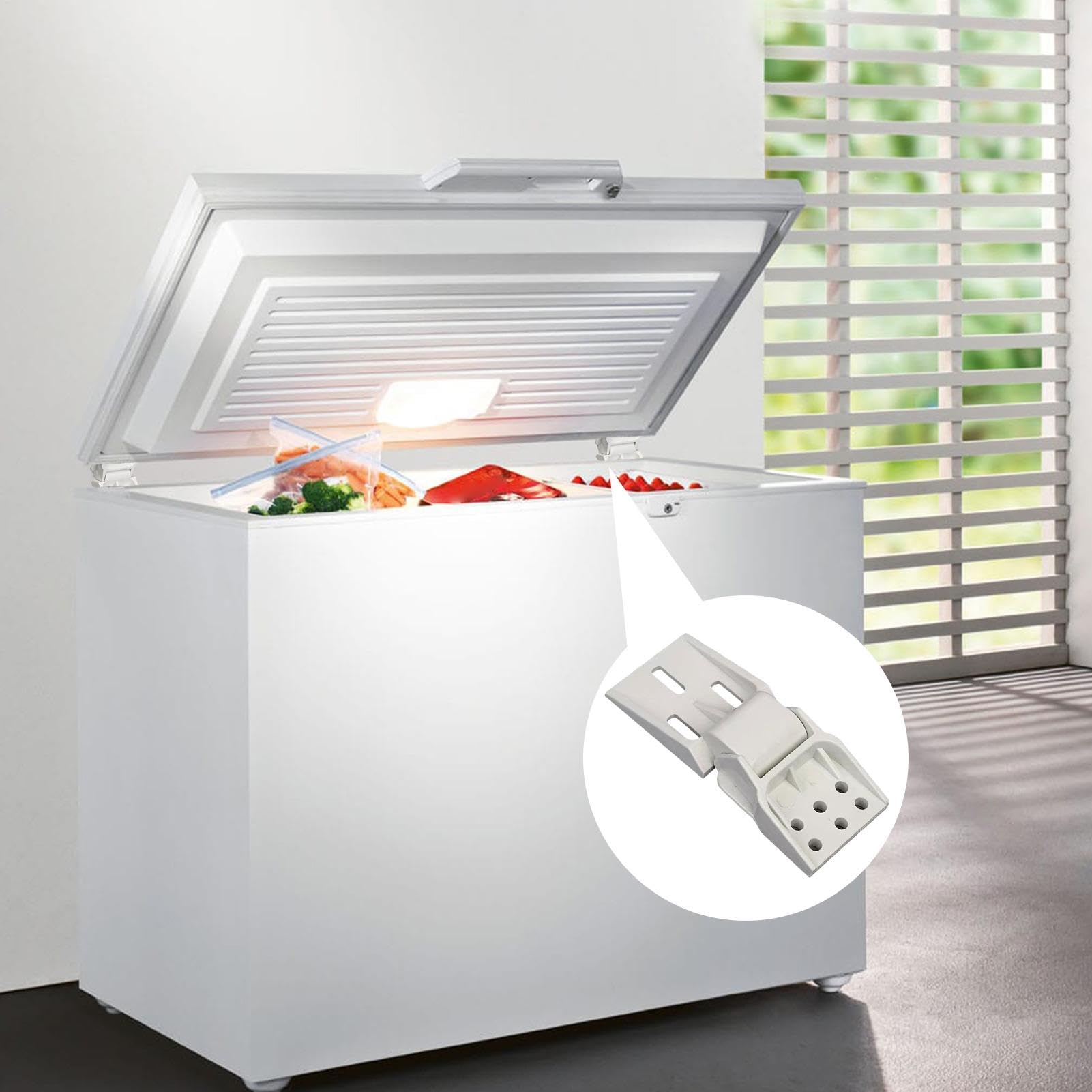 Freezer Hinge, Folding Freezer Door Hinge, Chest Freezer Hinge For Small Freezer, Chest Freezer Hinge Replacement, Balanced Stand Up Freezer, Chest Freezer For Kitchen