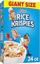 Kellogg's Rice Krispies Cold Breakfast Cereal, 8 Vitamins and Minerals, Rice Krispies Treats, Giant Size, Original, 24oz Box (1 Box)
